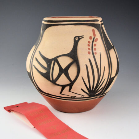 Coriz, Ione - Jar with Square Neck and Bird (1989) Ribbon