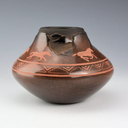 Alternative view of Naranjo, Johnathan - "Horses and Mesas" Jar