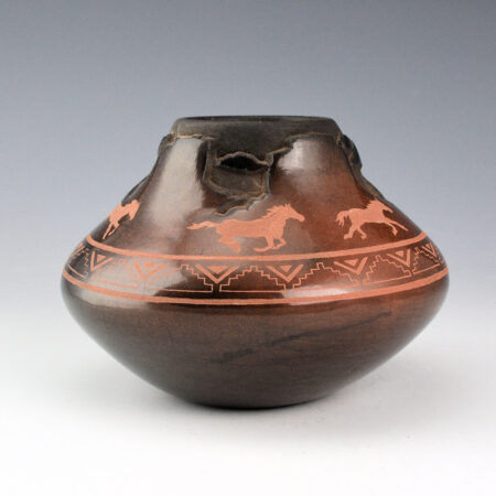 Naranjo, Johnathan - "Horses and Mesas" Jar