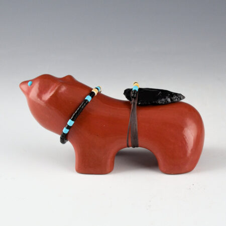 Alternative view of Naranjo, Jarren -Red Clay Bear with Arrowhead and Necklace