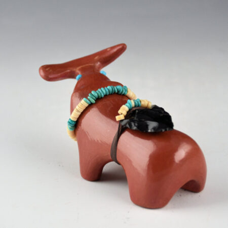 Alternative view of Naranjo, Jarren - Red Clay Bear with Fish and Arrowhead