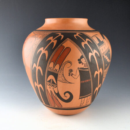 Sahme, Jean - Jar with Awatovi Mural Designs and Corn Designs (2000)