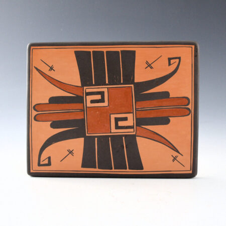 Sahme, Jean - Tile with Double Eagle Tail Design