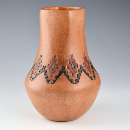 Alternative view of Williams, Lorraine - Long Neck Jar with Star Designs (1990s)