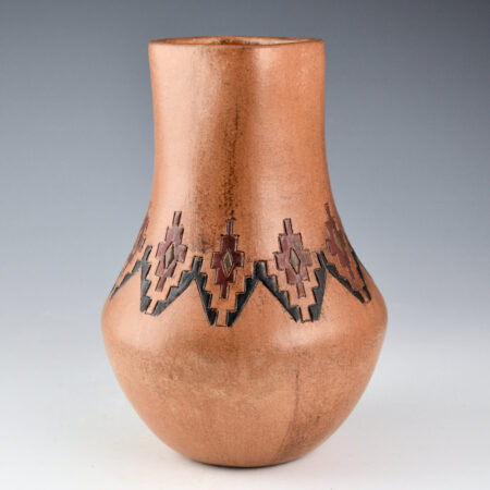 Williams, Lorraine - Long Neck Jar with Star Designs (1990s)