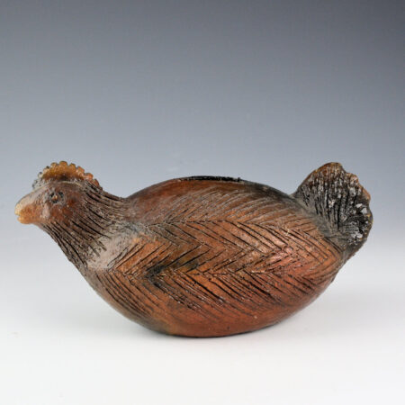Alternative view of Goodman, Louise - Clay Chicken Figure (1980s)