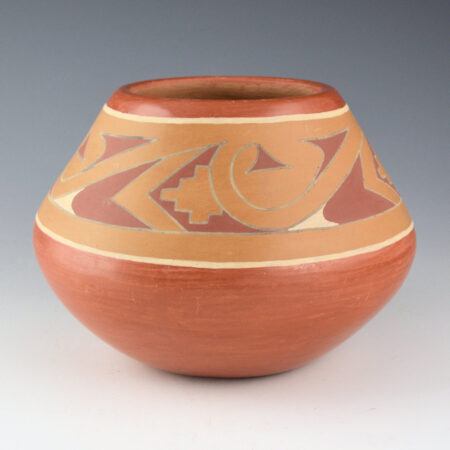 Gutierrez, Lela - Polychrome Bowl with Rain Cloud Designs (1930s)