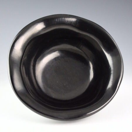 Alternative view of Tafoya, LuAnn - Fully Polished Open Bowl with Fluted Rim (1980s)