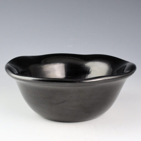 Tafoya, LuAnn - Fully Polished Open Bowl with Fluted Rim (1980s)