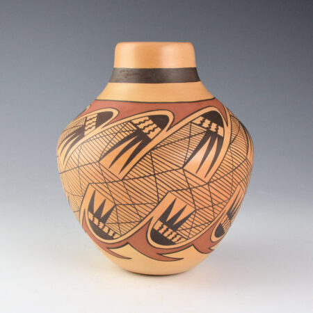 Nampeyo, Mary C. - Tall Jar with Migration Design (1990s)