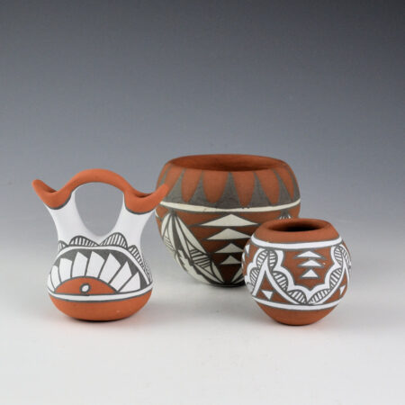 Alternative view of Small, Mary - Polychrome Wedding Vase, Bowl, Small Bowl (1980s)