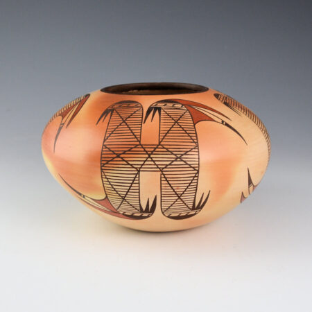 Nampeyo, Neva - Bowl with Double Bird Wing Design