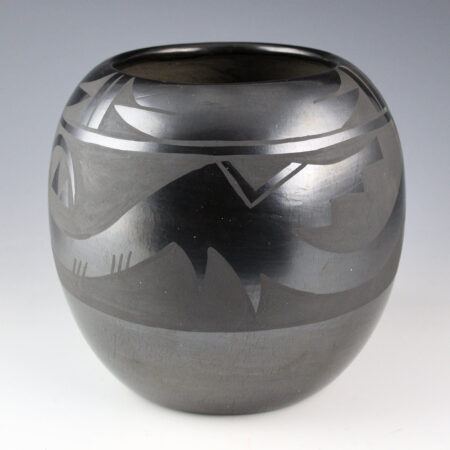 Alternative view of Naranjo, Nicolasa - Jar with Avanyu and Rain Designs (1960s)