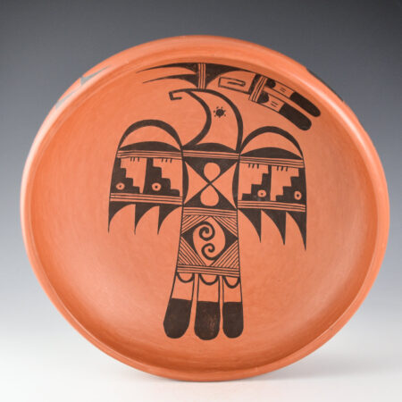 Maho, Patty - 10" Wide Open Bowl with Hummingbird Design (1960s)