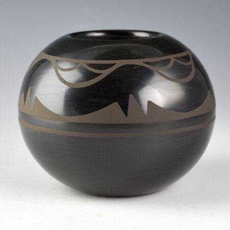 Alternative view of Martinez, Pauline - Round Bowl with Avanyu