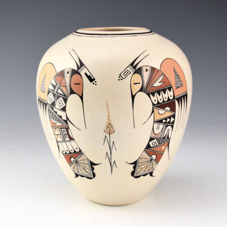 Alternative view of Naha, Rainy - Polychrome Jar with Four Hummingbirds