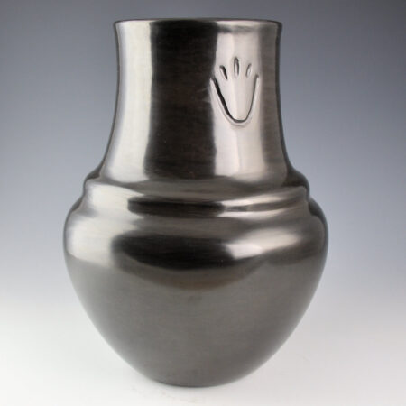 Alternative view of Ebelacker, Richard - 11" Tall Double Shoulder Water Jar with Bear Paws (1990s)