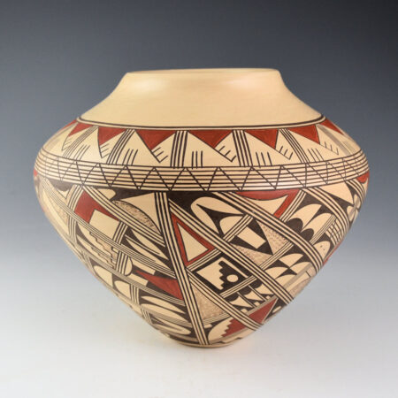 Alternative view of Silas, Roberta - Jar with Geometric Designs (1990s)
