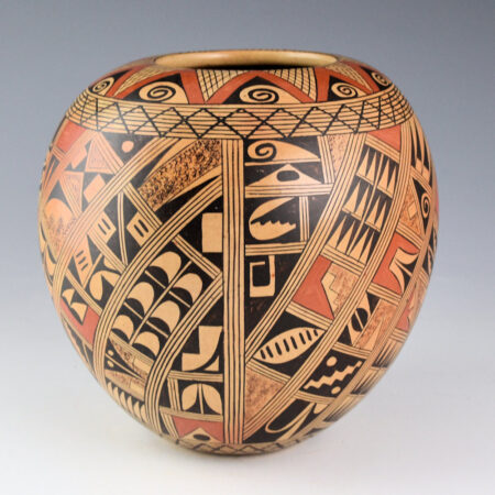 Huma, Rondina - Jar with Star and Geometric Shard Designs (1980s)