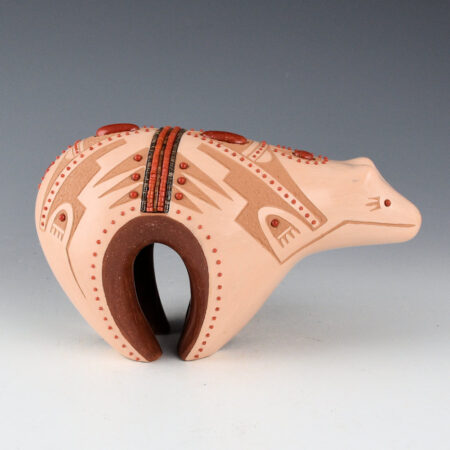 Sanchez, Russell  - Polychrome Bear with Sun Designs, Bear Paws and 208 Coral Insets