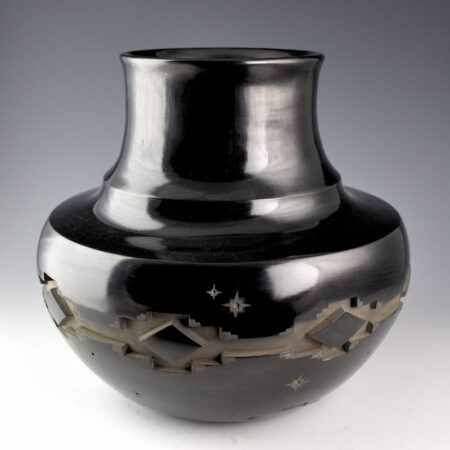 Roller, Ryan - 10" Tall "Starry Night" Double Shoulder Water Jar