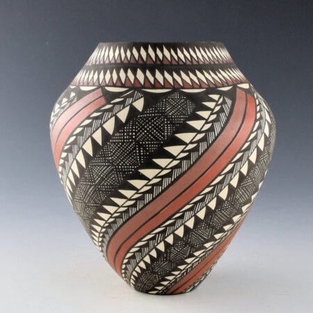 Alternative view of Victorino, Sandra  - Four Color Jar with Swirling Rainbow and Rain Designs