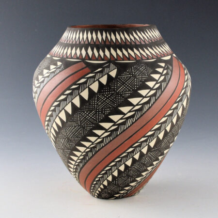 Victorino, Sandra  - Four Color Jar with Swirling Rainbow and Rain Designs