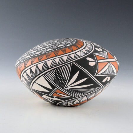 Alternative view of Victorino, Sandra  - Large Seedpot with Swirling Bird and Cloud Designs