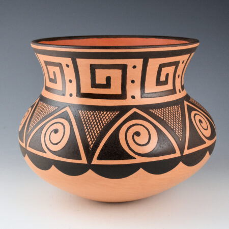 Alternative view of Setalla, Stetson - 9" Wide Water Jar with Awatovi Star Design