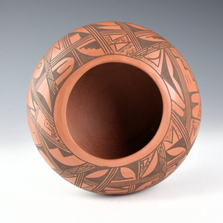 Alternative view of Silas, Verona - Red Bowl with Geometric Designs (1990s)