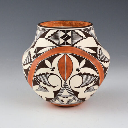 Juanico, Dolores Aragon- Rainbow and Plants 1910 Water Jar Design