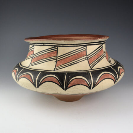 Alternative view of Roybal, Tonita - Polychrome Wide Shoulder Jar (ca 1910)