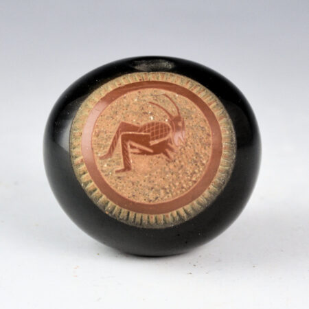 Haungooah, Art Cody - Black & Sienna Bowl with Cricket (1973)