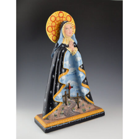 Alternative view of Arthur Lopez - "Mystic Madonna" Wood Carving (2011)