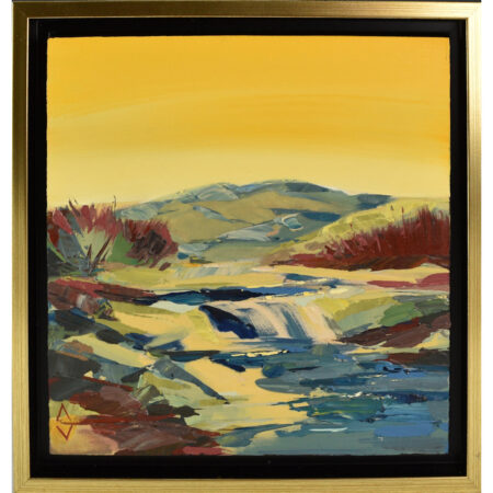 Vargas, Andrea - "Song of the River", Oil on Board (8 x 8)