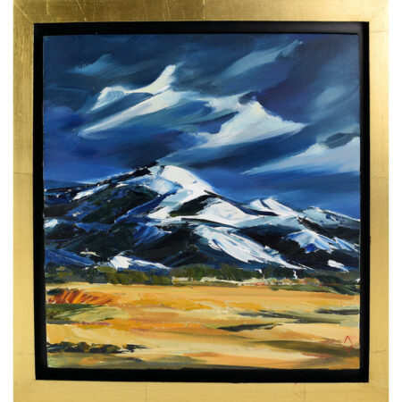 Alternative view of Vargas, Andrea - "Wisdom of the Mountain", Oil on Board (10 x 10)