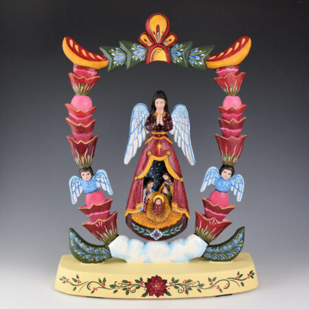 Arthur Lopez - "Ángel de Naciamento" Wood Carving Nativity Scene