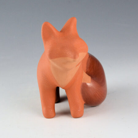 Alternative view of Borts-Medlock, Autumn  - Small Red Clay Standing Fox