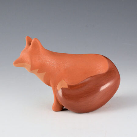 Borts-Medlock, Autumn  - Small Red Clay Standing Fox
