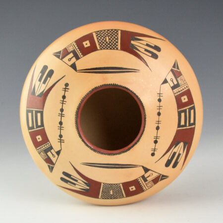 Alternative view of Quotskuyva, Dextra - "Cardinals" Wide Shoulder Bowl (1990s)