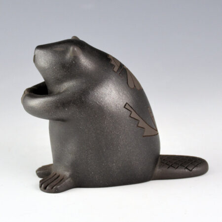 Curran, Dolores - "Poly-Tonal" Clay Beaver with Rising Sun Design
