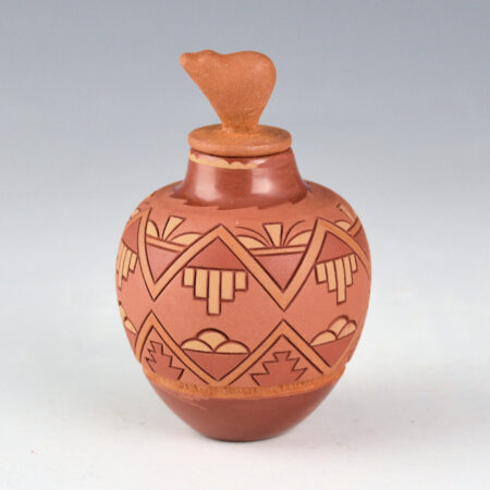 Curran, Dolores - "The Bear Leads us to Water" Bear Lidded Jar
