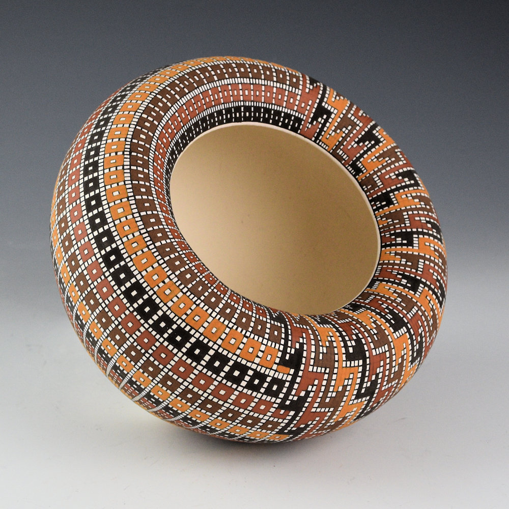 Antonio, Frederica - Five Color "Plentiful Harvest" Infinity Rim Jar - Image 2