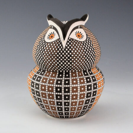Antonio, Frederica - "Wisdom" Double Lobe "Owl" Jar