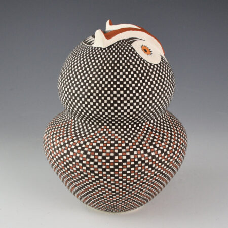 Alternative view of Antonio, Frederica - "The Guardian" Double Lobe "Owl" Jar