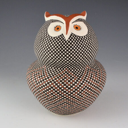 Antonio, Frederica - "The Guardian" Double Lobe "Owl" Jar