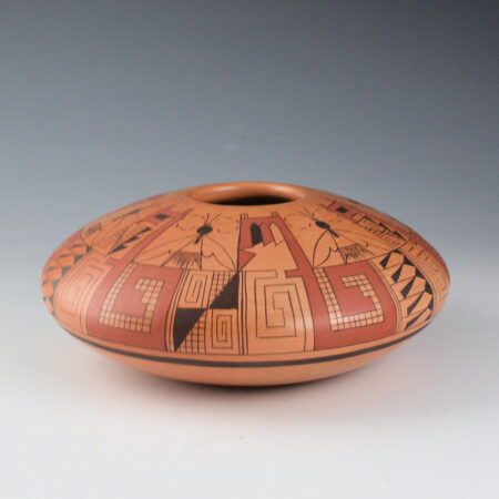 Alternative view of Kahe, Gloria - Wide Bowl with Six Moths and Mesa Designs