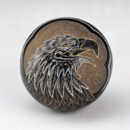 Lonewolf, Greg - "Bald Eagle" Black Seedpot