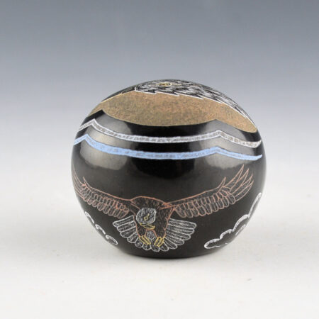 Alternative view of Lonewolf, Greg - "Bald Eagle" Black Seedpot