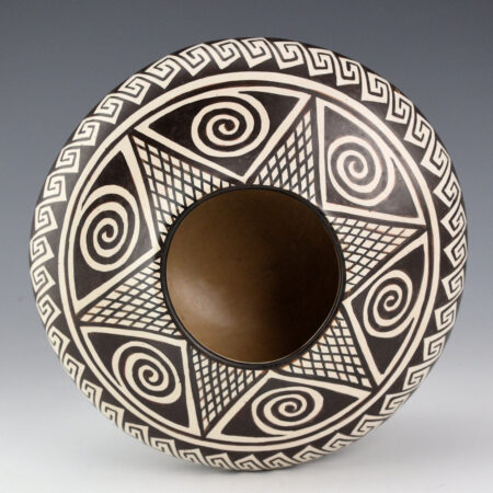 Alternative view of Naha, Helen "Feather Woman" - 8" Wide Awatovi Star Design Jar (1970's)